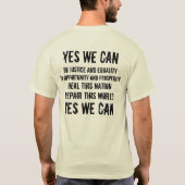 バラック・オバマ(両側) Tシャツ (裏面)