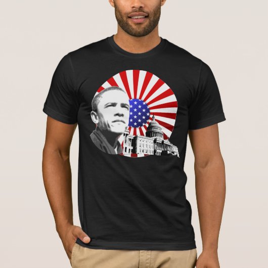 バラック・オバマ-国会議事堂 Tシャツ (正面)