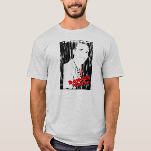 バラック・オバマ-変更のための投票 Tシャツ (正面)