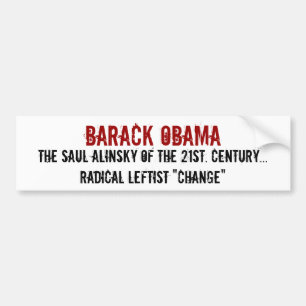 バラック・オバマ、第21のSaul Alinsky。 Cen… バンパーステッカー