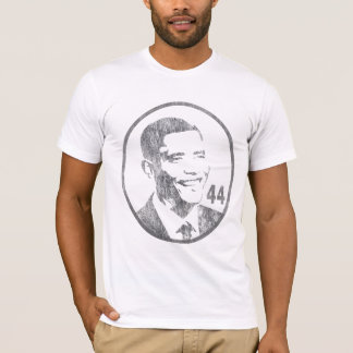 バラック・オバマ- 44大統領-灰色… -カスタマイズ Tシャツ