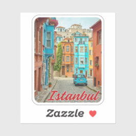 バラットイスタンブールトルコ水彩画 シール