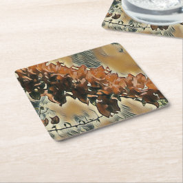 バラツリーアート スクエアペーパーコースター