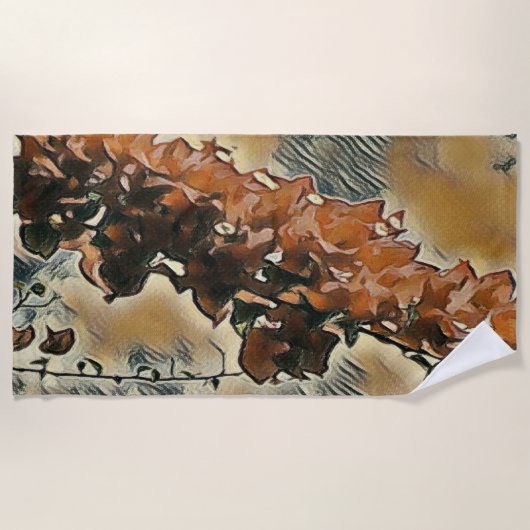 バラツリーアート ビーチタオル (正面)