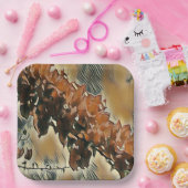 バラツリーアート ペーパープレート (パーティー)