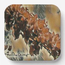 バラツリーアート ペーパープレート