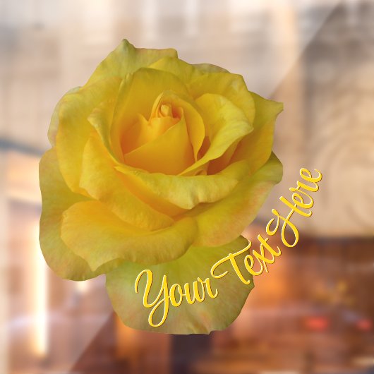 バラデカールパーソナライズされたイエローローズウィンドウの固定 ウィンドウサイン (シート2)