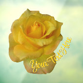 バラデカールパーソナライズされたイエローローズウィンドウの固定 ウィンドウサイン (シート3)