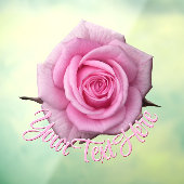 バラデカールパーソナライズされたピンクローズウインドウシッキング ウィンドウサイン (シート3)