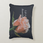 バラデザインオンアクセントピロー アクセントクッション (裏面(縦))