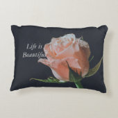 バラデザインオンアクセントピロー アクセントクッション (裏面)