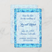 バラデザインターコイズ保存日付 (正面/裏面)