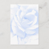 バラデザインブルーカラーウェディングレセプション エンクロージャーカード (裏面)