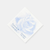 バラデザインブルーカラー結婚ズ スタンダードカクテルナプキン (角)