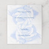 バラデザインブルーカラー結婚ズ プレイスカード (外部開封)