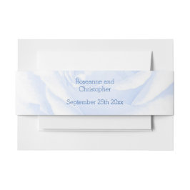 バラデザインブルーカラー結婚ズ 招待状ベリーバンド