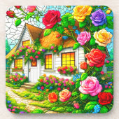 バラデザイン コースター (正面)