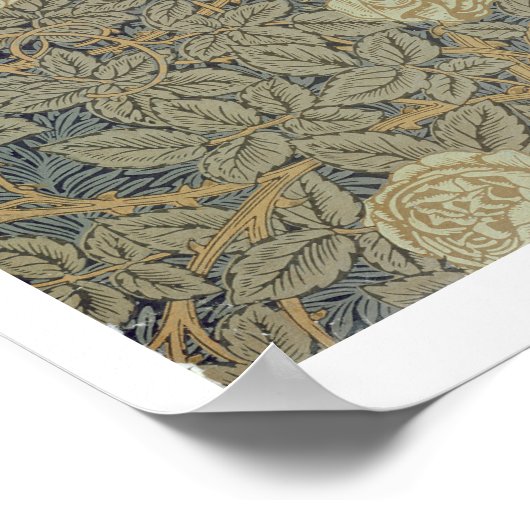 'バラ'デザイン ポスター (角)