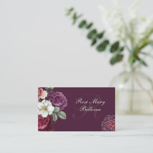 バラデザイン 名刺 (スタンド正面)