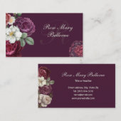 バラデザイン 名刺 (正面/裏面)
