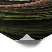 バラデジタル抽象芸術フラクタル・アート ポスター (角)