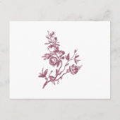 バラデライト！ピンク·バーガンディ·詳細結婚ズ·カード エンクロージャーカード (裏面)