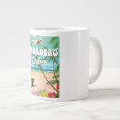 バラデロキューバビーチバケーションポスター ジャンボコーヒーマグカップ (正面右)