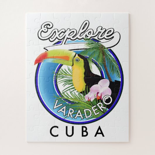 バラデーロ キューバ 旅行 ロゴ ジグソーパズル (縦)