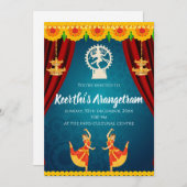 バラトナティヤムショー招待状&アランゲラム招待 招待状 (正面/裏面)