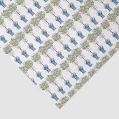 バラトピアリーブルーとホワイトジンジャージャー 薄葉紙 (詳細)