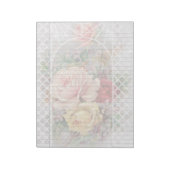 バラトレリスヴィンテージフローラ法的メモ帳 ノートパッド (回転)