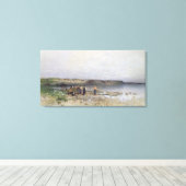 バラトン湖とアカラの海岸， 1885 キャンバスプリント (インサイチュ (ウッドフロア))