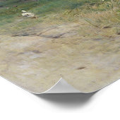 バラトン湖とアカラの海岸， 1885 ポスター (角)