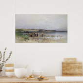 バラトン湖とアカラの海岸， 1885 ポスター (キッチン)