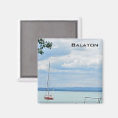 バラトン湖の帆船 マグネット (正面/裏面)