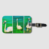 バラトン湖の白鳥 – 三部作 ラゲッジタグ (正面横)