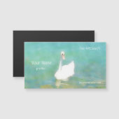 バラトン湖-水彩画の白鳥 (正面/裏面)