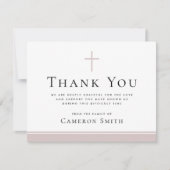 バラトープ十字葬儀悔やみや弔慰写真 サンキューカード (正面)