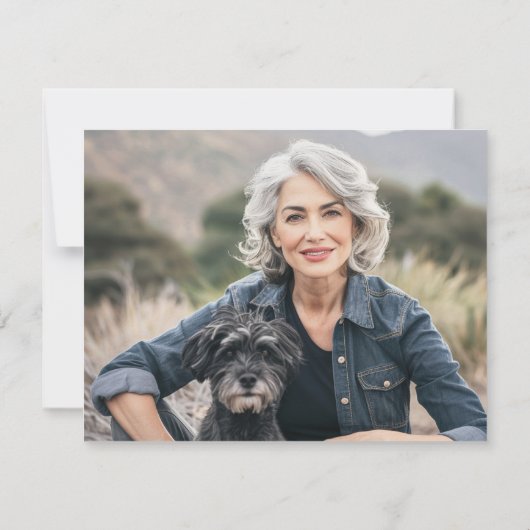 バラトープ十字葬儀悔やみや弔慰写真 サンキューカード (裏面)