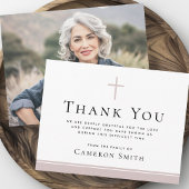 バラトープ十字葬儀悔やみや弔慰写真 サンキューカード