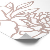 バラトープ書道フラワーバー標識 ポスター (角)