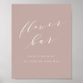 バラトープ書道フラワーバー標識 ポスター (正面)