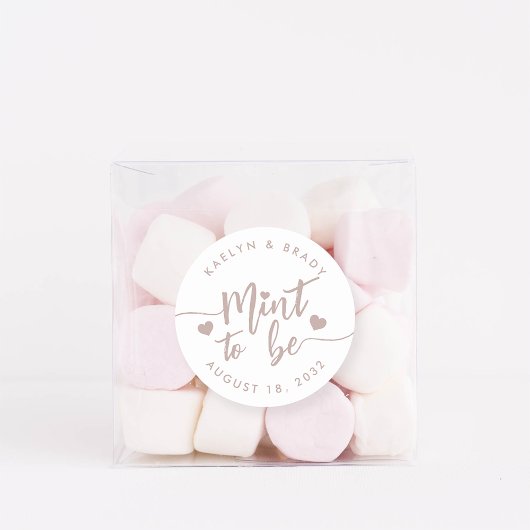 バラトープ |ミントto Beパーソナライズされた結婚式の引き出物 ラウンドシール