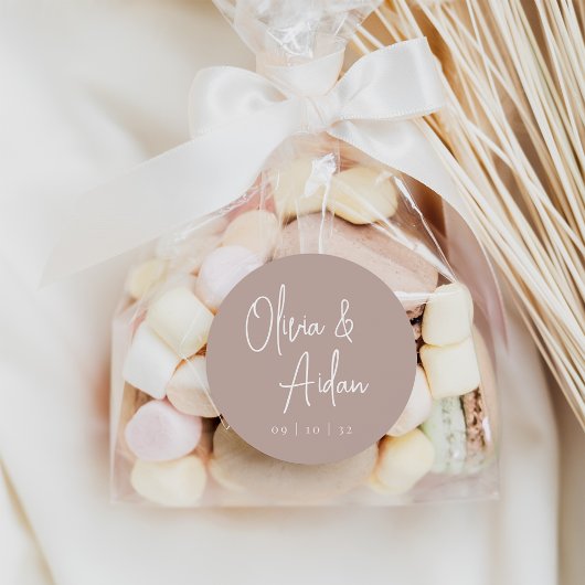 バラトープ |手書モダンきスクリプ結婚ト ラウンドシール