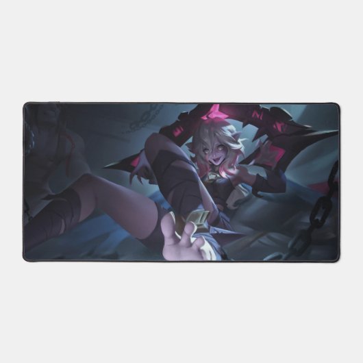バラトーンゲームデスクマット | キュートなヴァンパイアをテーマにした デスクマット (正面)