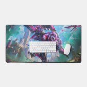 バラトーンゲームデスクマット | キュートなヴァンパイアをテーマにした デスクマット (キーボード&マウス)