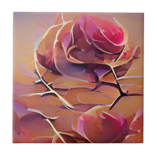 バラトーンズ金ゴールドグラフィック抽象芸術アート タイル