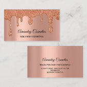 バラドリップス爪、 ネイルワックスメイクアップ銅体化粧品 名刺 (正面/裏面)