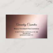 バラドリップ爪、 ネイルスタイリストワックスメイク体チョコレート 名刺 (裏面)