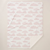 バラドリームタイムウォーターカラークラウドシェルパブランケット シェルパブランケット (正面)